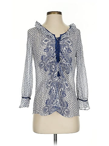 Robert Graham 3/4 Sleeve Silk Top (view 1)