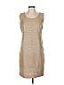 Akris Punto Metallic Tan Casual Dress Size 12 - photo 1