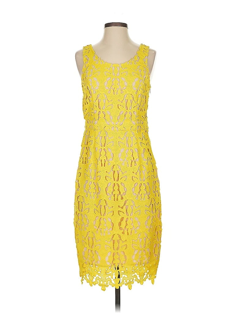 Pre-owned Banana Republic Factory Store Cocktail Dress In Yellow