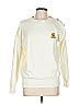 Oscar De La Renta Expressions 100% Cotton Ivory Pullover Sweater Size L - photo 1