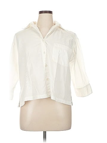 Chico's Design 3/4 Sleeve Button-Down Shirt (view 1)