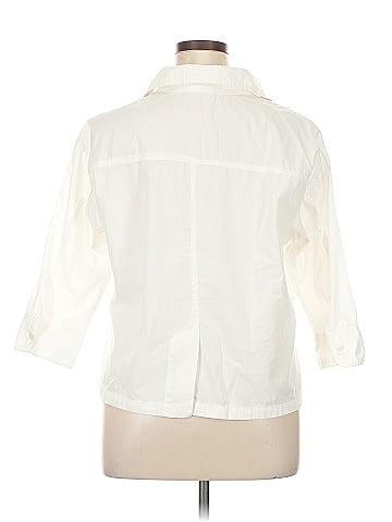 Chico's Design 3/4 Sleeve Button-Down Shirt (view 2)