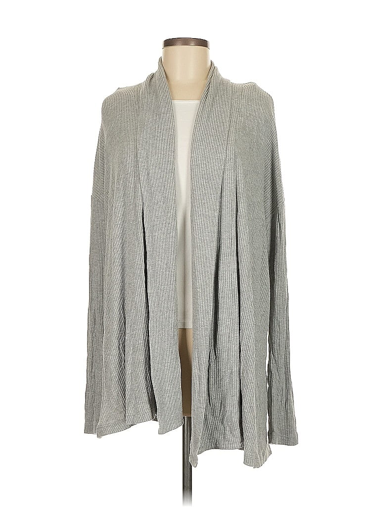 Pre-owned A Pea In The Pod Cardigan Sweater In Gray