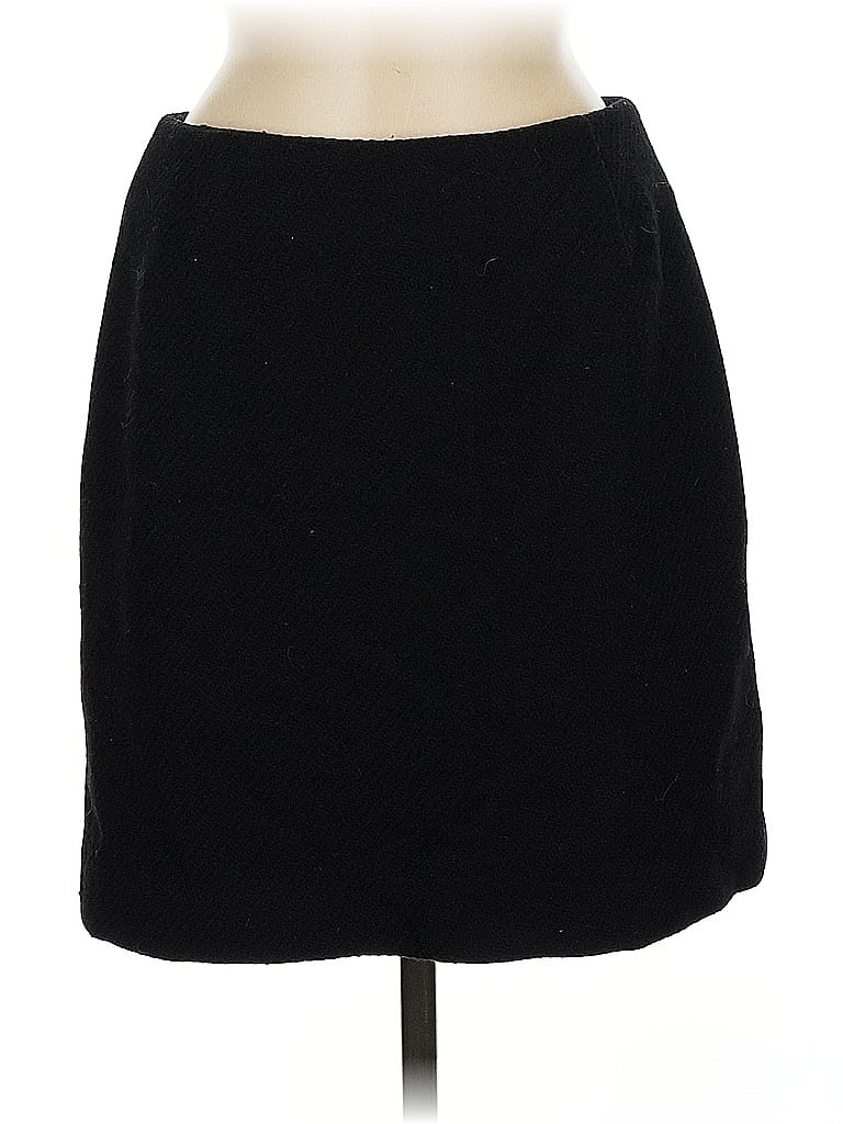 Pre-owned Eddie Bauer Wool Skirt In Black