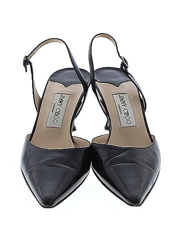 Jimmy Choo Leather Slingback Heels (view 2)