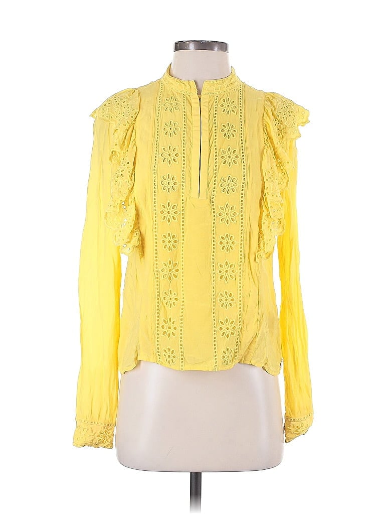 Pre-owned Scotch & Soda Long Sleeve Blouse In Yellow