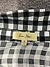 Love Notes 100% Rayon Checkered-gingham Black 3/4 Sleeve Button-Down Shirt Size M - photo 7