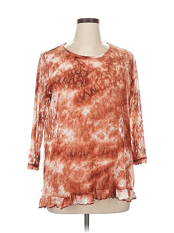 LOGO by Lori Goldstein 3/4 Sleeve Blouse (view 1)