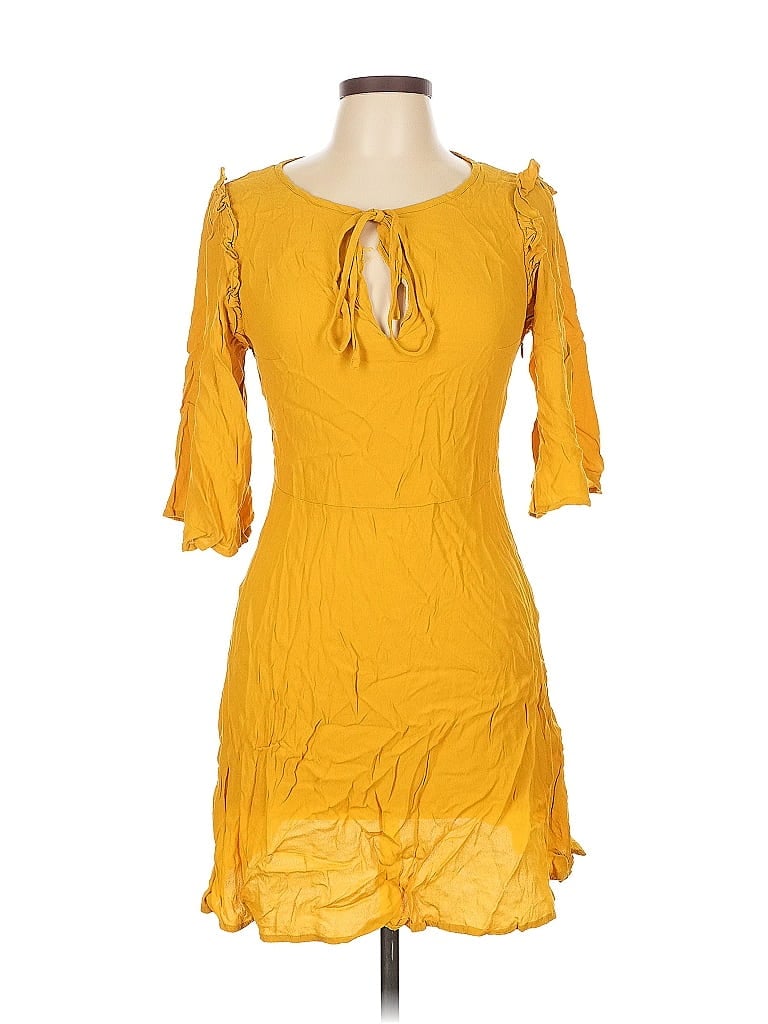 MNG Pre-owned Casual Dress In Yellow