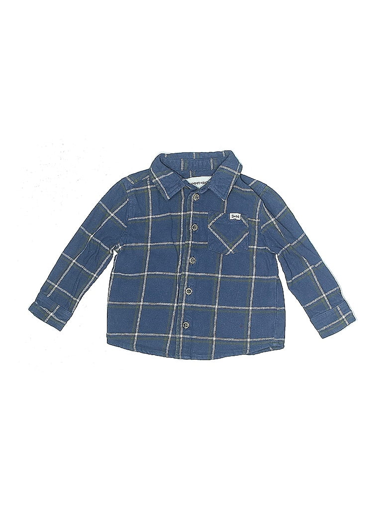 Click to view more detailed imagery on our partner's website Pre-owned Sammy + Nat Babies' Long Sleeve Button Down Shirt In Blue