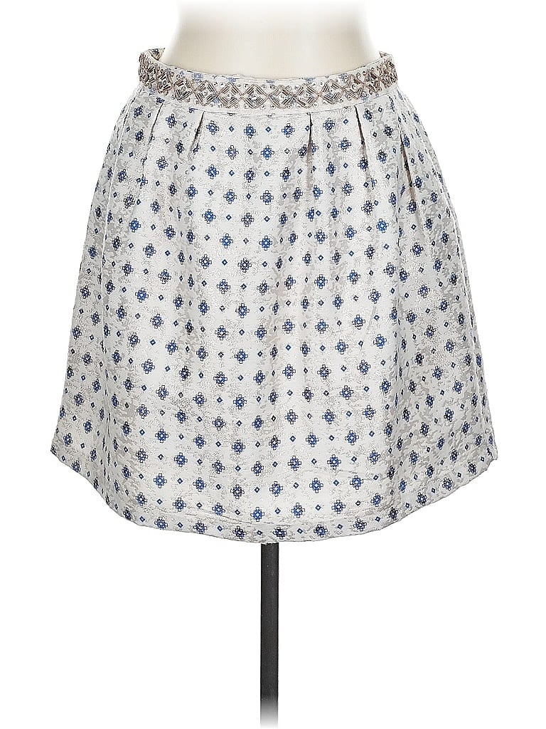 Mi ami 100% Polyester Argyle Blue Casual Skirt Size L - photo 1
