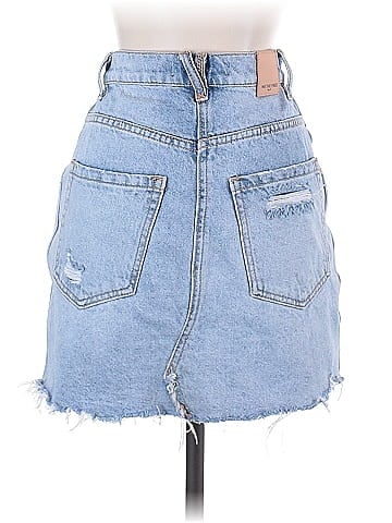 We the Free Denim Skirt (view 2)