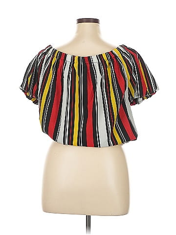 Ashley Stewart Short Sleeve Blouse (view 2)