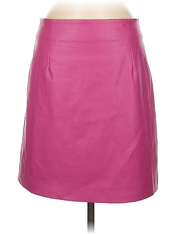 Porridge Faux Leather Skirt (view 1)