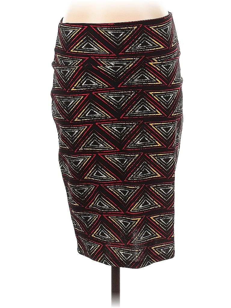 Pre-owned Lularoe Casual Skirt In Burgundy