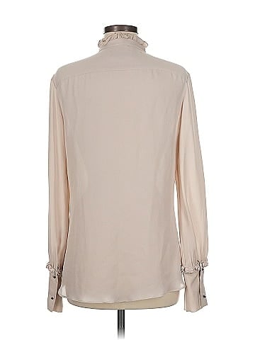 Nili Lotan Long Sleeve Silk Top (view 2)