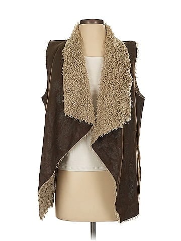 Velvet Faux Fur Vest (view 1)