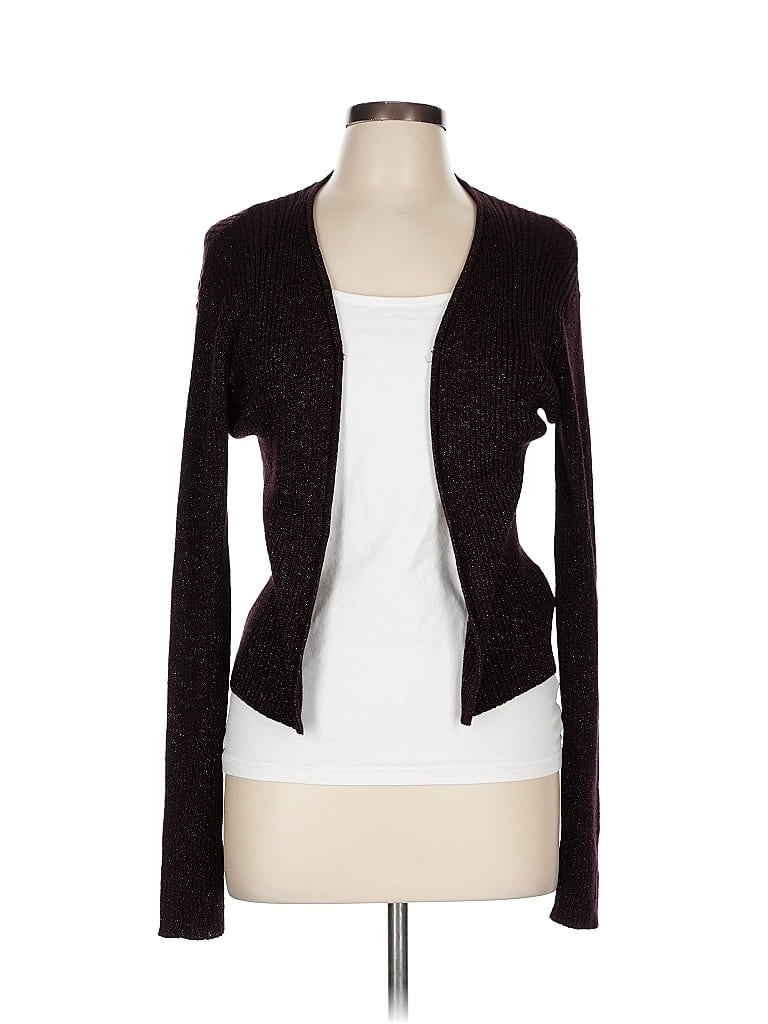 Pre-owned Laundry By Shelli Segal Cardigan Sweater In Burgundy