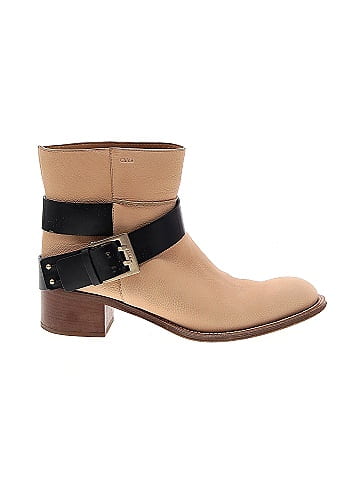 Chloé Suede Biker Ankle Boots (view 1)