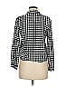 Love Notes 100% Rayon Checkered-gingham Black 3/4 Sleeve Button-Down Shirt Size M - photo 2