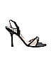 Jimmy Choo Black Satin Criss-Cross Slingback Sandals 105mm Size EU 40 1/2 - photo 1