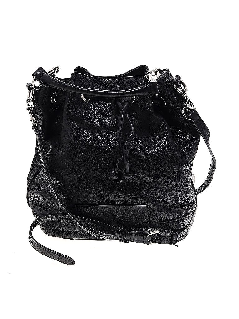 Rebecca Minkoff 100% Leather Black Leather Bucket Bag One size - photo 1
