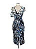Black Halo 100% Nylon Graphic Blue Cocktail Dress Size 8 - photo 2