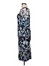 Black Halo 100% Nylon Graphic Blue Cocktail Dress Size 8 - photo 4