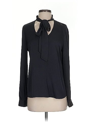Elie Tahari Long Sleeve Silk Top (view 1)