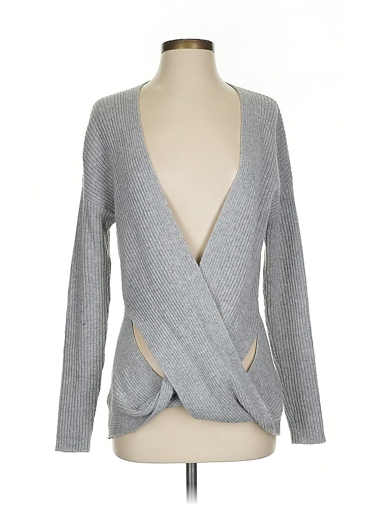 Pre-owned Zella Cardigan Sweater In Gray