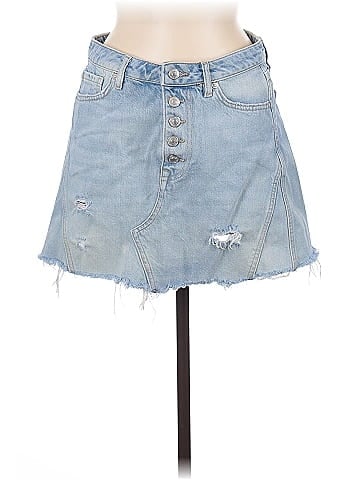 We the Free Denim Skirt (view 1)