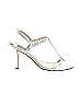 Glint Metallic Silver Gray Heels Size 7 1/2 - photo 1