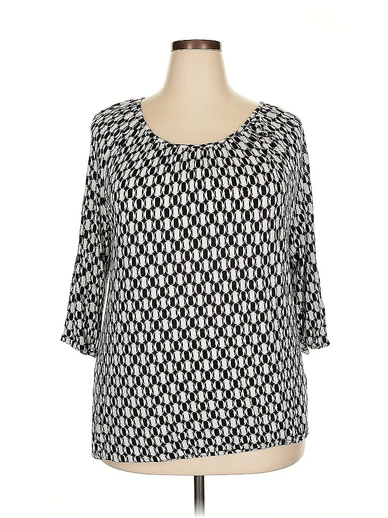 Pre-owned Michael Michael Kors 3/4 Sleeve T-shirt In Black