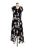 Rebecca Minkoff 100% Polyester Floral Black Casual Dress Size 6 - photo 1