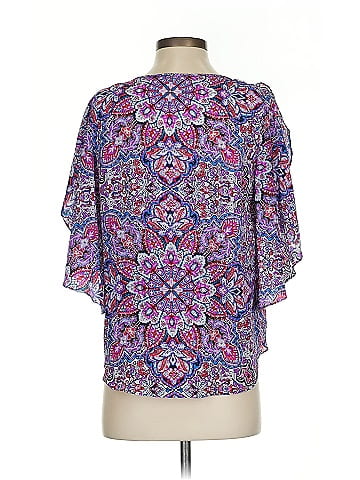 Alice & Trixie 3/4 Sleeve Silk Top (view 2)