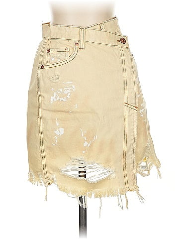 We the Free Denim Skirt (view 1)
