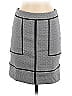Amanda + Chelsea Color Block Chevron-herringbone Gray Casual Skirt Size 6 - photo 1