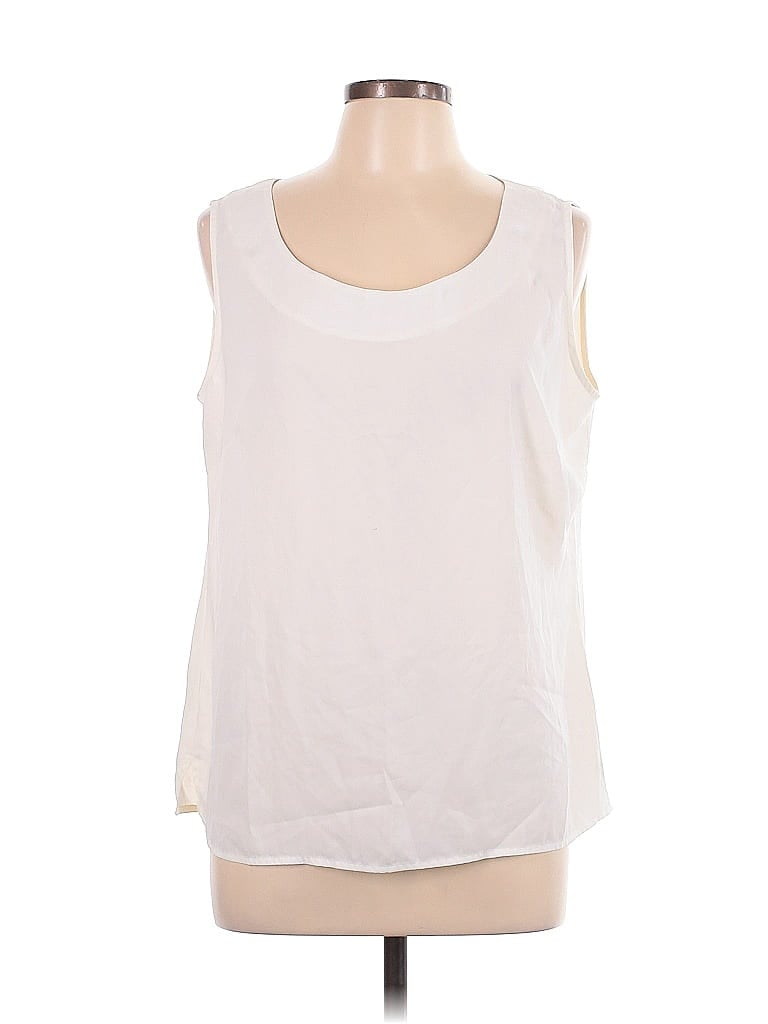 NOTATIONS Pre-owned Sleeveless Blouse In White