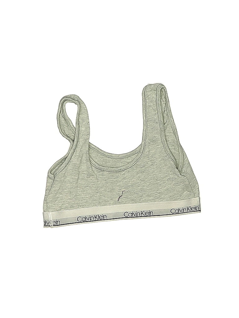 Pre-owned Calvin Klein Kids' Tank Top Gray Halter Neckline Tops
