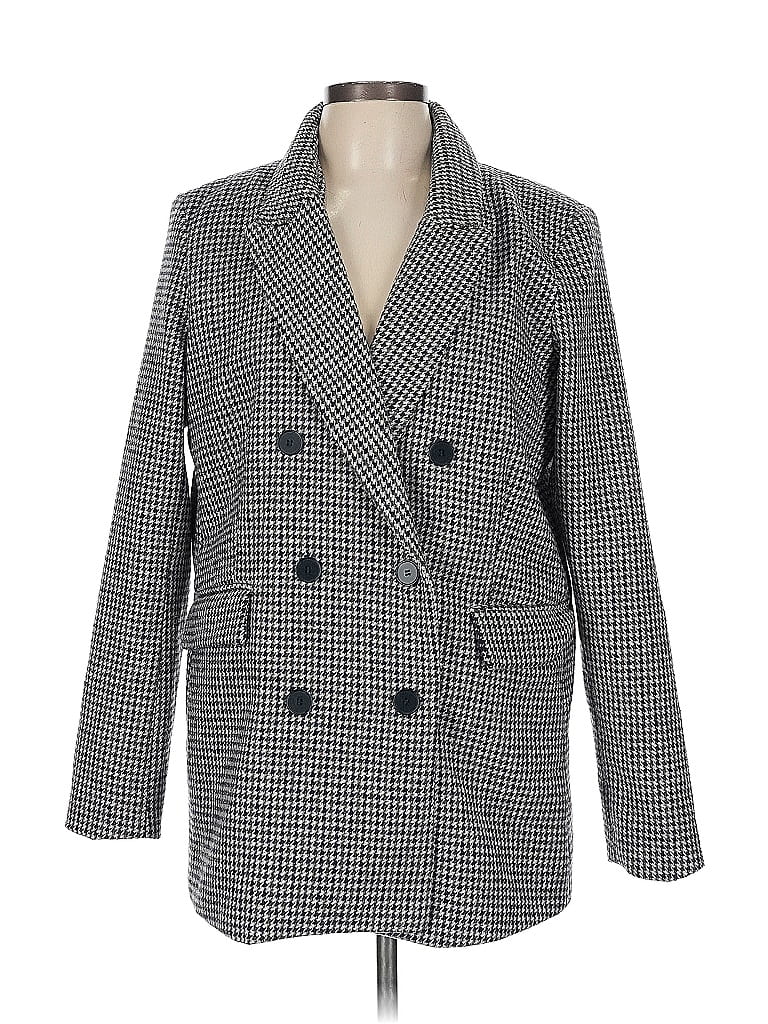 Pre-owned Rachel Zoe Tjx Blazer Jacket In Gray