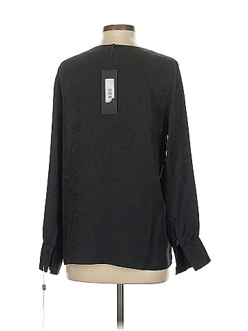 Nili Lotan Long Sleeve Silk Top (view 2)