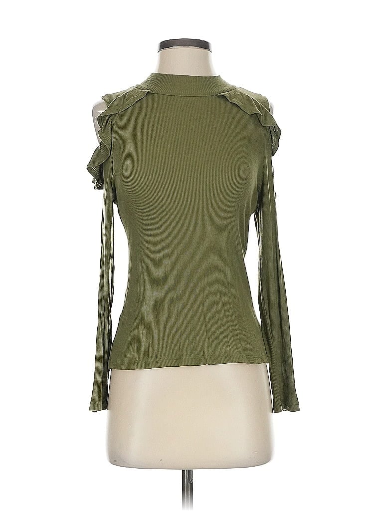 Pre-owned Maison Jules Long Sleeve Turtleneck In Green