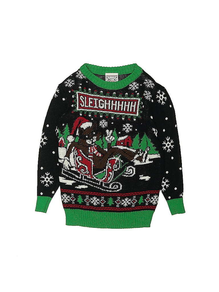 Click to view more detailed imagery on our partner's website Pre-owned Well Worn Kids' Pullover Sweater In Black