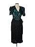 Betsy & Adam Teal Black Cocktail Dress Size 13 - photo 1