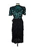 Betsy & Adam Teal Black Cocktail Dress Size 13 - photo 2