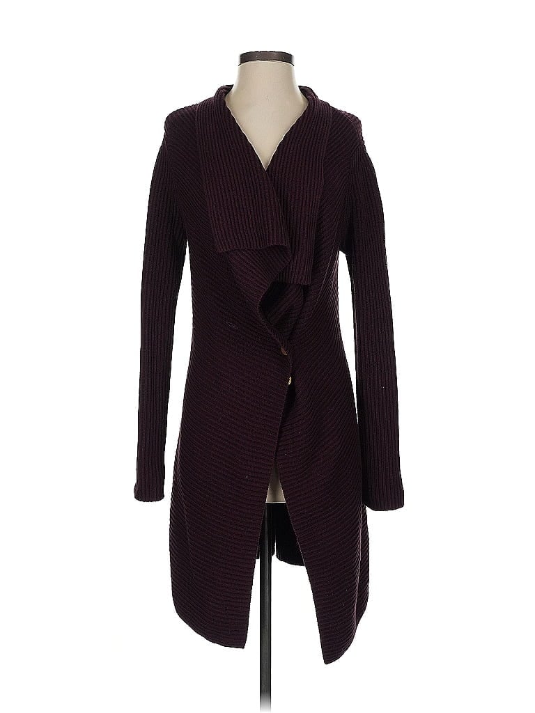 Pre-owned Cabi Cardigan Sweater In Burgundy