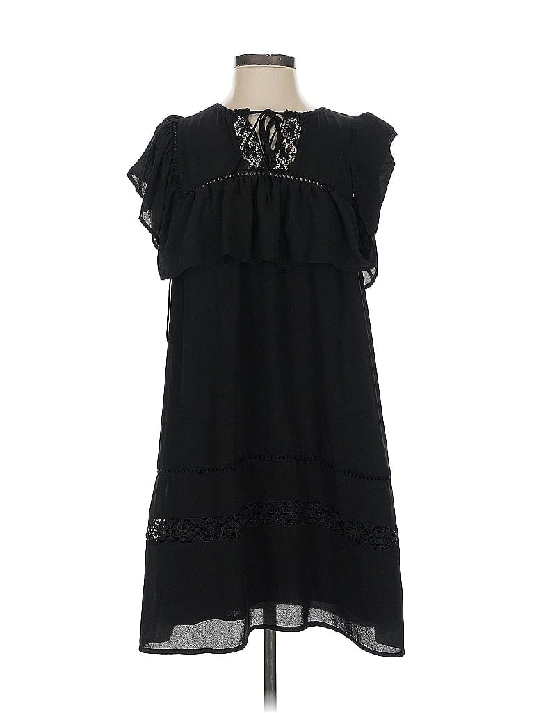 Rebecca Minkoff 100% Polyester Black Casual Dress Size 2 - photo 1