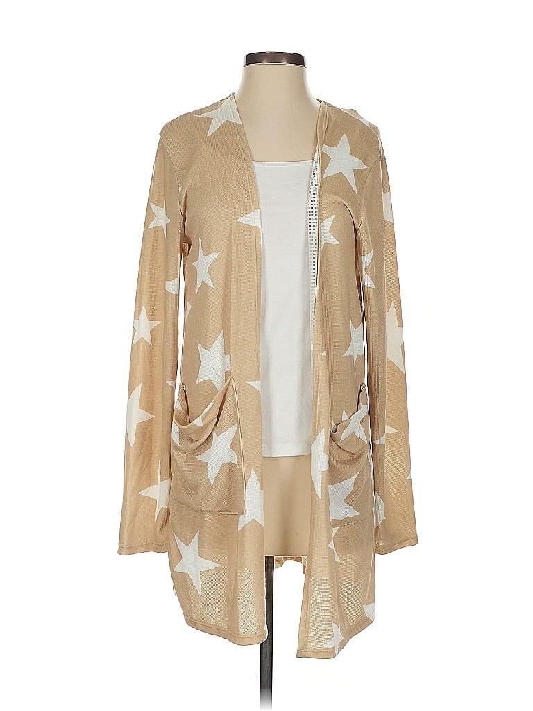 Pre-owned Pink Lily Cardigan Sweater In Brown