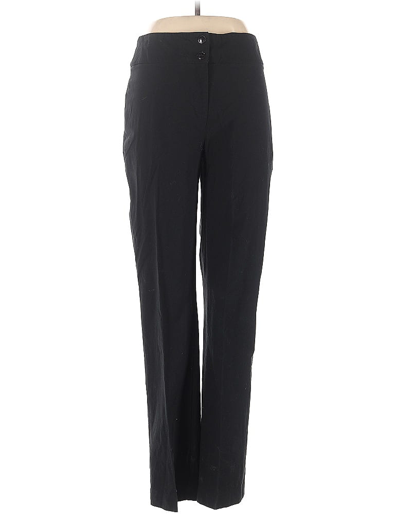 Newport News Solid Black Dress Pants Size 12 - photo 1