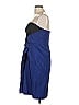 J. Mendel 100% Silk Color Block Blue Cocktail Dress Size 12 - photo 5